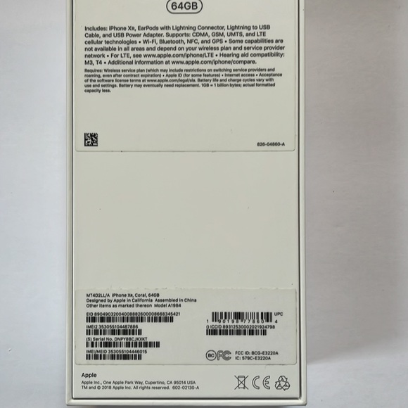 Apple Cell Phones & Accessories Apple Iphone Xr Box Only Coral